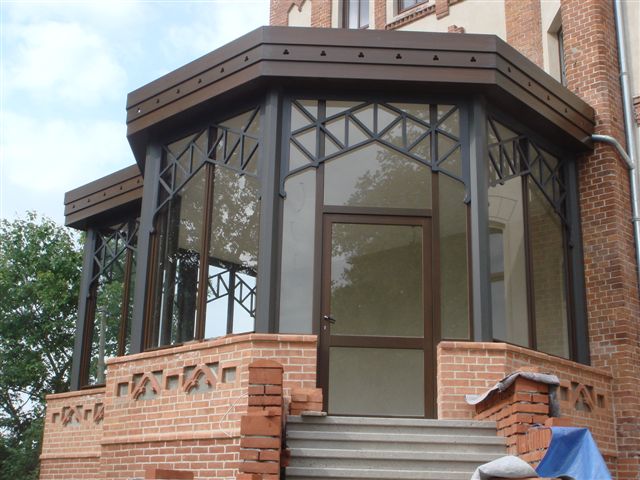 Bau eines Wintergartens